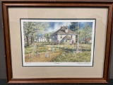 Framed Signed & #d 332/2000 Lithograph Recess by Charles L. Petersen, 22h x 28w inches w/COA