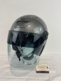 Nolan Motorcycle N42 Helmet, Size L, made in Italy, Metallic Grey, some wear on top