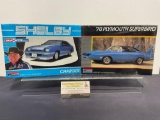 Pair of Model Kits, 1:25 Scale, Monogram Shelby Charger & 1970 Plymouth Superbird, both sealed