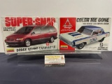 Pair of Model Kits, 1:25 Scale, Lindberg Color Me Gone 1964 Dodge 330 Super Stock & Grand Caravan...