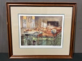 Framed Signed & #d 539/750 Lithograph Recitation by Charles L. Petersen, 23.5h x 27w inches w/COA