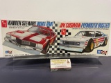 Pair of Model Car Kits, 1:25 Scale, AMT Jim Cushman Plymouth Duster & Warren Stewart Dodge Dart
