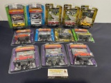 12 Greenlight Muscle Car Garage Model Cars, Dodge D-100 Trucks & Charger, Plymouth Road Runner