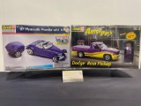Pair of Sealed Model Car Kits, 1:25 Scale, 97 Plymouth Prowler w/Trailer & Dodge Ram Pickup