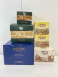 6 pcs Vintage Miniature Ceramic Cottage Collection. David Winter & Lilliput Lane. See pics.