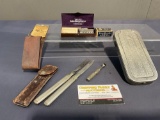 Valet Auto-Strop Razor w/ strop, Rolls Razor, Pair of Travel Cutlery w/ case