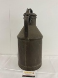 Antique Steel Milk Can, w/ Lid, no branding, 19 inches tall