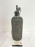 Early 20th Century Seltzer Bottle New York Sparklets Corporation 5D5, 13.5 inches tall