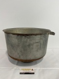 Vintage Rustic Milk Strainer, Heavy Metal construction, 10h x 14d inches