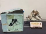 Vintage LLADRO Statue no 4917, Dog & Butterfly, in original box