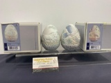 Pair of Vintage LLADRO Figurines, #16083 & 17548, 1993 & 1995 Limited Edition Eggs