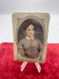 Antique mid 1800's Believed to be Ambrotype Portrait photo of a older woman