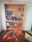 Pair of Stackable 3 shelf Book cases comes w/ everything on the shelfs See pics