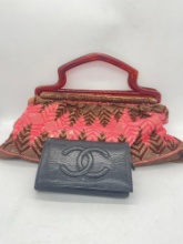 Vintage Chanel wallet & vintage handbag w/ Bakeli