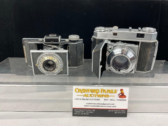 Pair of Vintage Kodak Cameras, Bantam w/47mm lens & Retina IIa w/Schneider-Kreuznach lens