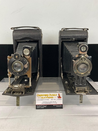 Pair of Eastman Kodak Cameras, No. 3-A Autographic Kodak Regular & Jr size