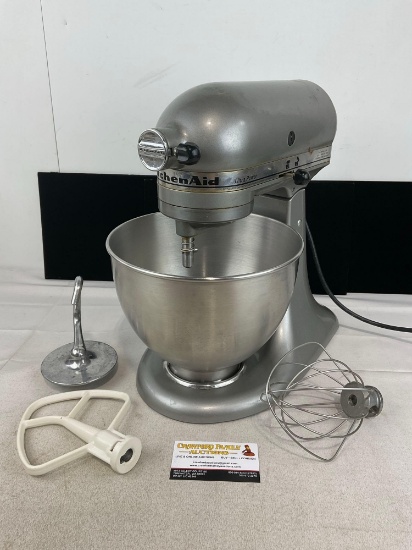KitchenAid Ultra Power Stand Mixer KSM95CUO, Stainless Steel Finish, tested & working