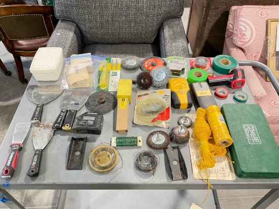 25+ pcs Hand Tools & Supplies, incl. Ace Super Set of Taps & Dies, Brookstone Ruler & More!