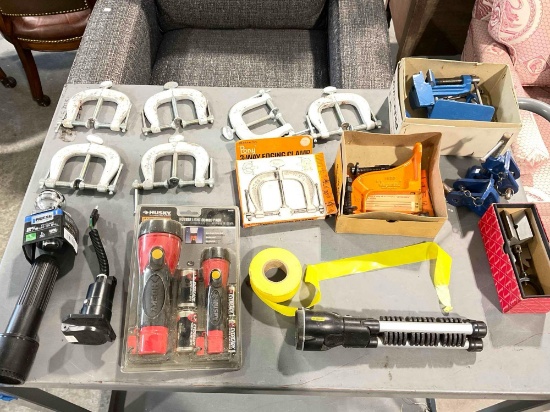17 pcs Hand Tools & Supplies, incl. PRAKTIKUS Model 66 Clamping Device, Pony Clamps & More!