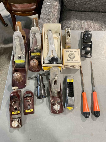 13 pcs Hand Tools & Supplies, incl. Stanley Block Planes, General Bench Block & More! See pics.