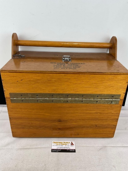 Handmade Tool Box w/Hobbico Deluxe Power Panel II, Streamer 12v Glow Fuel Pump, 17x18x10 inches