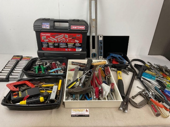 Craftsman Socket Set, Assorted Tools, Screwdrivers, Hammers, Pliers, & more