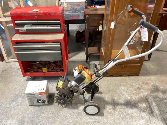 STIHL Yard Boss Multi-Tool Cultivator MM55 w/ Additional Blades. Working Last Season. See pics.