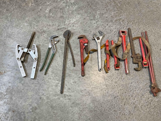 11 pcs Machinist & Plumbing Tool Assortment, incl. Owatanna Tool Co., Ridgid, Bluepoint & More.