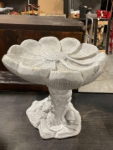 Henri Studio 21 inch Buttercup Birdbath 1978, Cast Stone Concrete