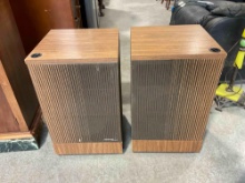 Pair of Vintage Bose Model 501 Series III Reflecting Floor Box Speakers. Untested, As Is.