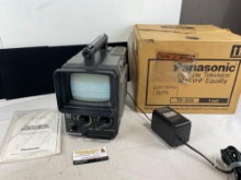 Panasonic Portable Television UHF/VHF Equality TR-555, w/original box, tested & working