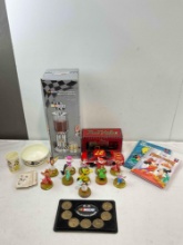 19 pcs Collectible Assortment, incl. Walt Disney Toys, Books, Dishes & Cards. See pics.