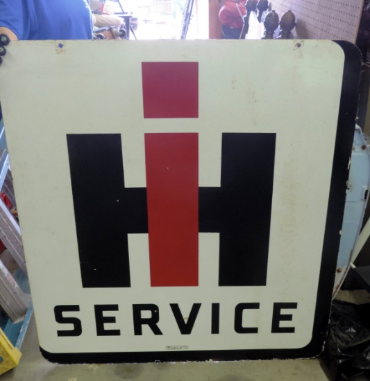 Double  Sided Porcelain International Harvester Service Sign