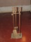 3 Pc. Fireplace Tool Set On Stand