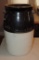 4 Gallon Brown & White Stoneware Jar