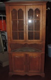 Vintage Maple Corner Cabinet