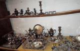 Large Selection Of Silverplate Serving Pieces