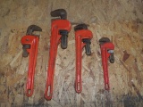 4 Industrial Pipe Wrenches