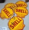 (5) Vintage Shell Stickers