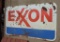 Large Metal Exxon Sign