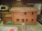 Large Hand Painted Country Log Cabin Doll House