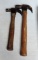 (2) Bell System Hammers with Wooden Handles