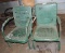 Pair of Vintage Mismatched 1930's Porch Chairs