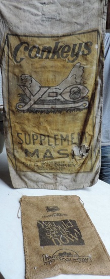 Lot of (2) Advertising Sacks