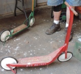 Vintage Red 2 Wheel Scooter