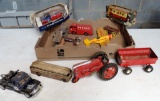 Lot of Toy Cars and Tractors