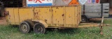 Double Axle Trailer with Metal Sides