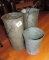 Flower Bucket and Two Galvanized Buckets