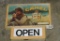 Vintage Camel Cigarette Open Sign