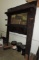 Antique Fireplace Mantle with Mirror